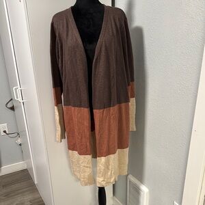 Doe & Rae Multicolor Block Cardigan